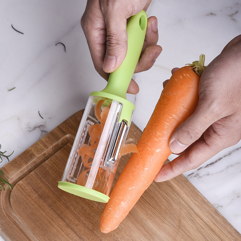 Kingwise home and  kitchen supplies gadgets multifunction vegetable peeler with container fruit & vegetable tools