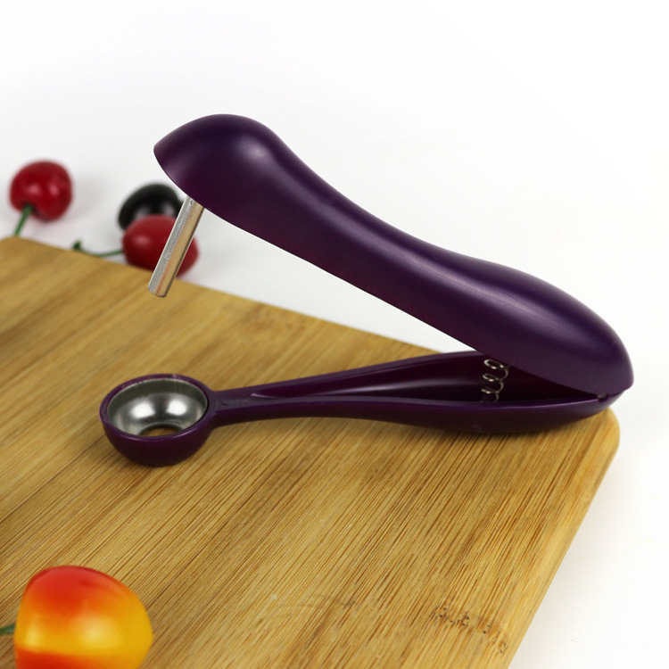 KINGWISE Promotional Gifts Cheap Kitchen Gadgets Fruits Core Seed Remover Plastic Handheld Olive Cherry Pitter Machine