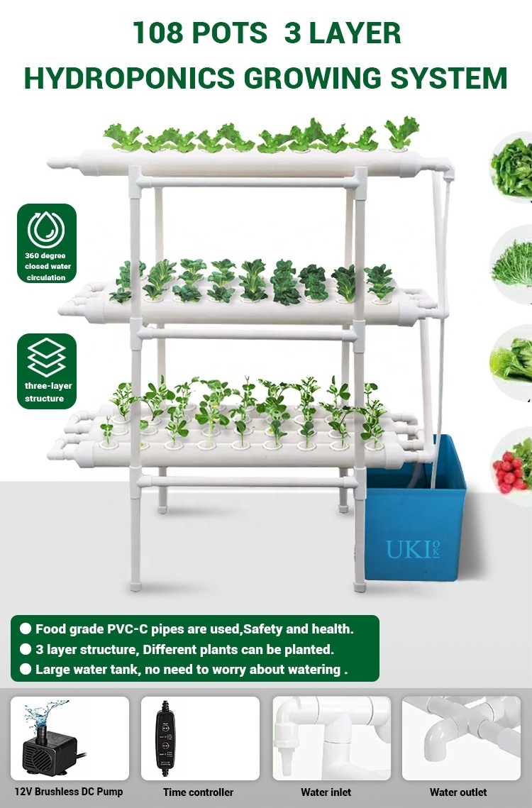 UKIOK Micro Green Farm Aquaponics Indoor Grow System Aeroponic Hydrophonics Growing Systems