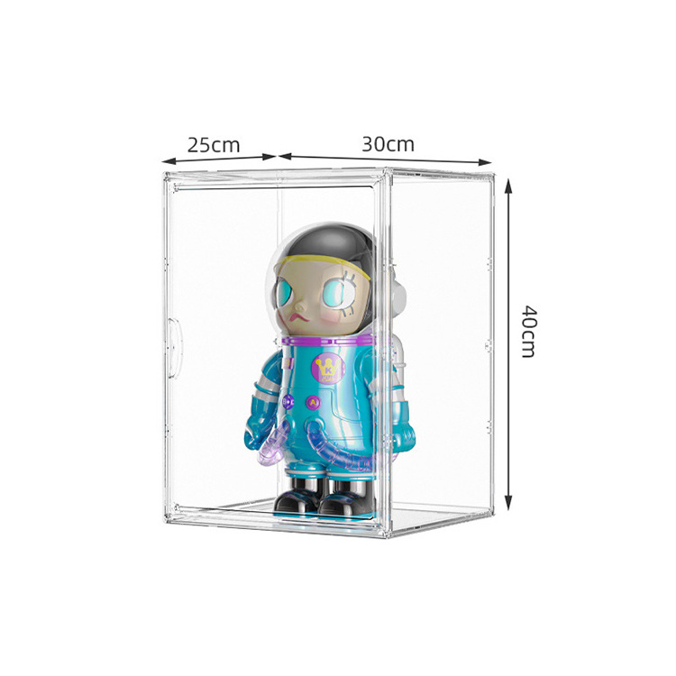 Blind display stand hand-made PET transparent doll large Lego display cabinet storage box