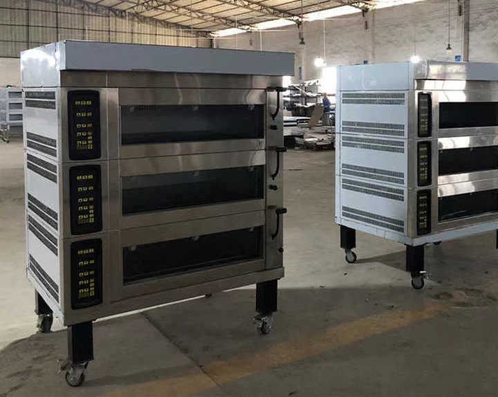 Electric 2 deck 4 trays 3 deck 6/9 trays oven commercial use baking cake bread bakery equipment oven