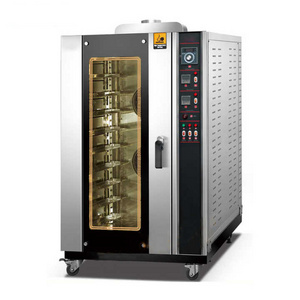 10 Trays Rotary Bread Rack Oven / Bakery Equipment/Gas/Electricity Rotating Baking Convection Oven