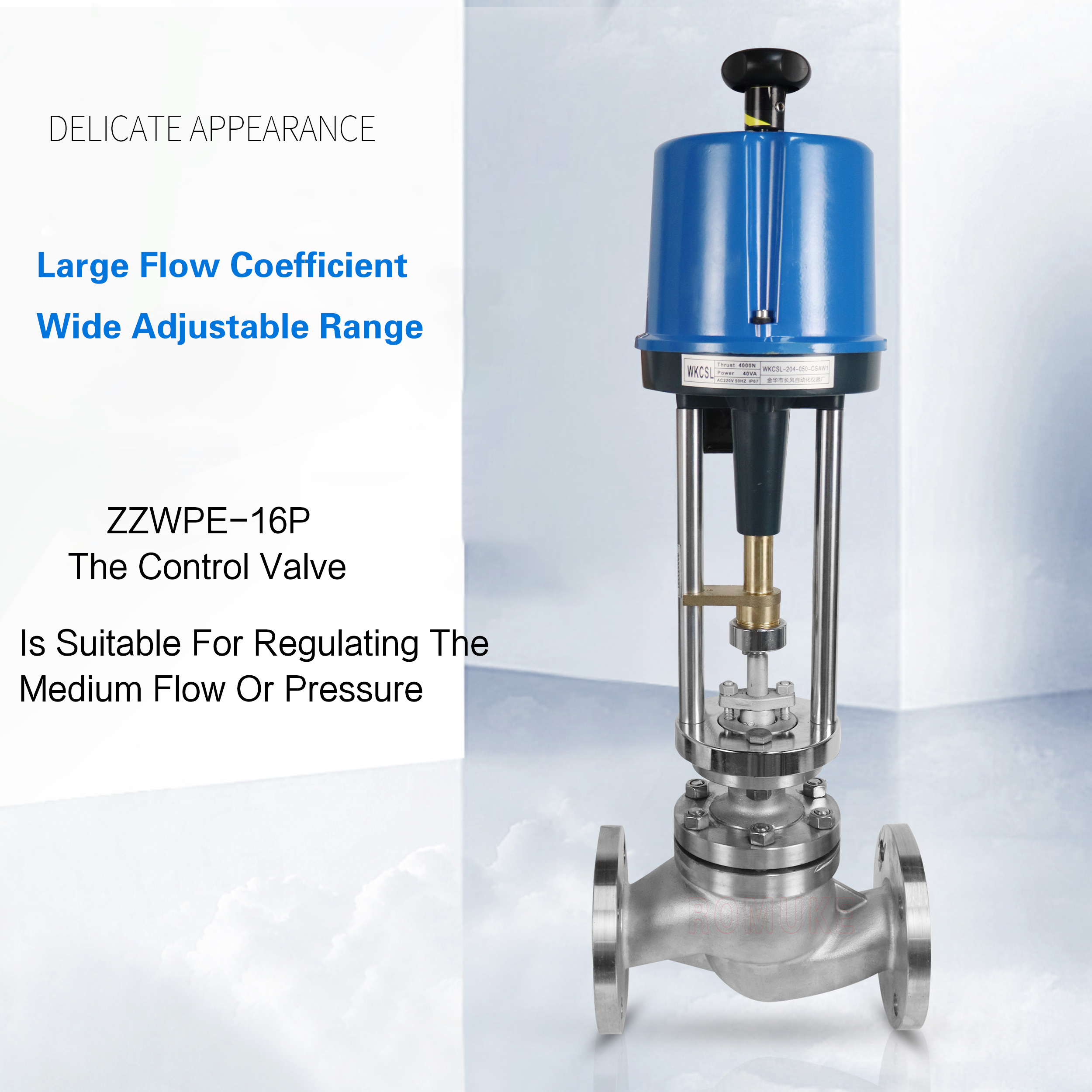 ZZWPE-16P stainless steel self operated temperature control valve Temperature control valve Steam hot water control valve