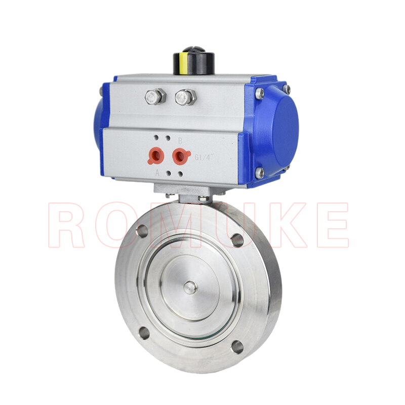 GIQ  type pneumatic high vacuum butterfly valve