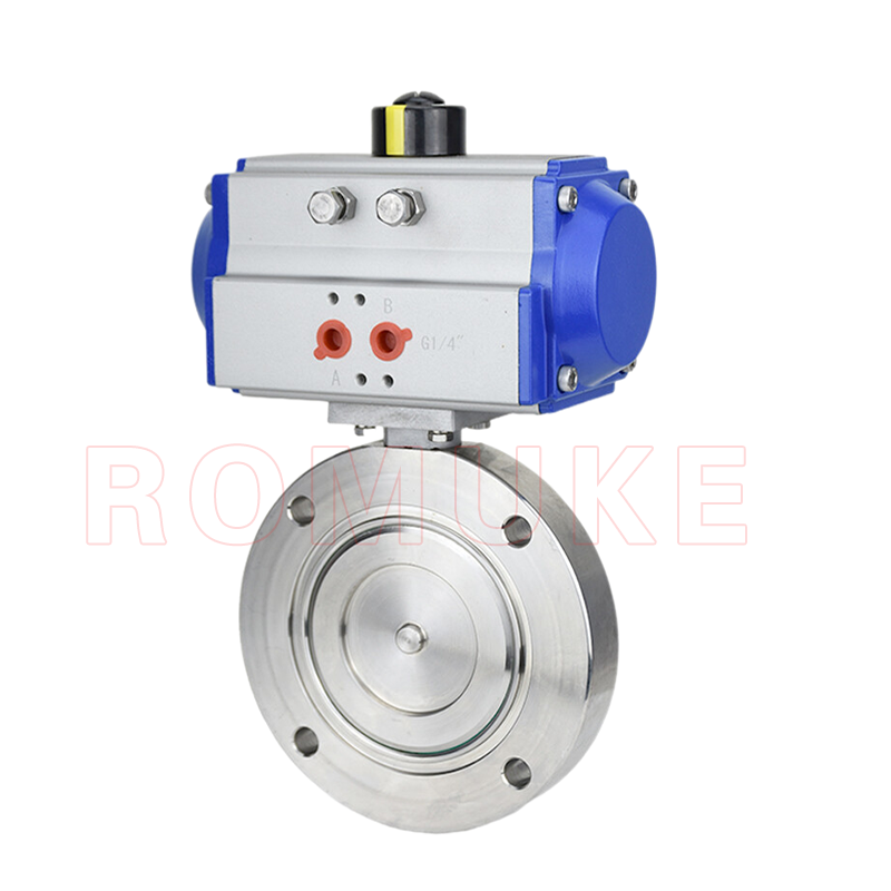 GIQ  type pneumatic high vacuum butterfly valve