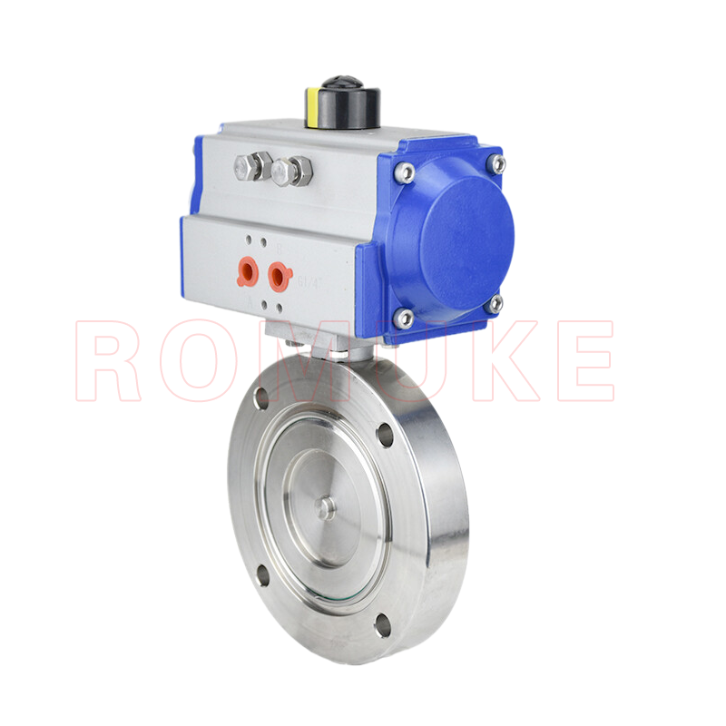 GIQ  type pneumatic high vacuum butterfly valve