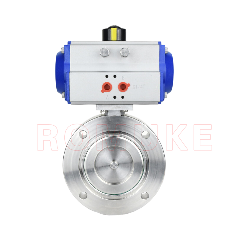 GIQ  type pneumatic high vacuum butterfly valve