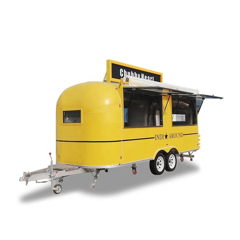 UKUNG trade guarantee high quality  mobile bar trailer concession trailer taco truck for sale