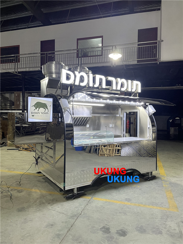 UKUNG High Quality  Multifunctional food truck fully equipped kitchen food truck purchase food truck fabrication