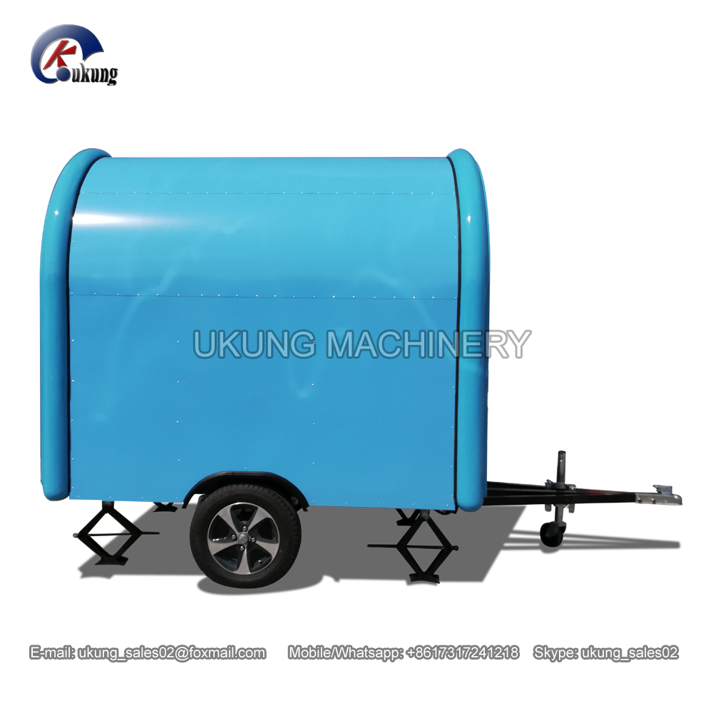 Standard Food Truck for Sale, Slush Trailer, Mobile Pancake Cart Ukung Australia Selling Food Round Shape Built-in 10cm