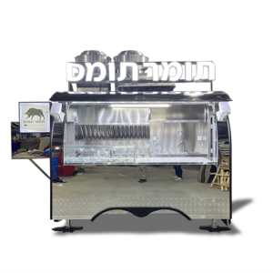 UKUNG food trailers fully equipped truck mini food trailer indoor size mobile fast food cart bbp trailer