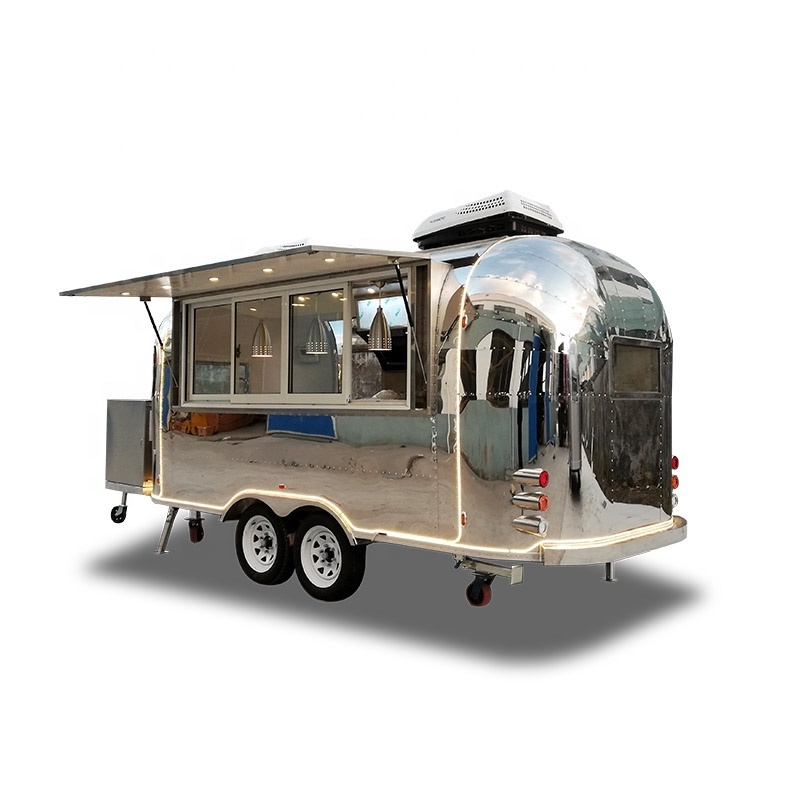 UKUNG fast food cart/bbq trailer for sale hot dog cart for sale mobile pancake food vending van