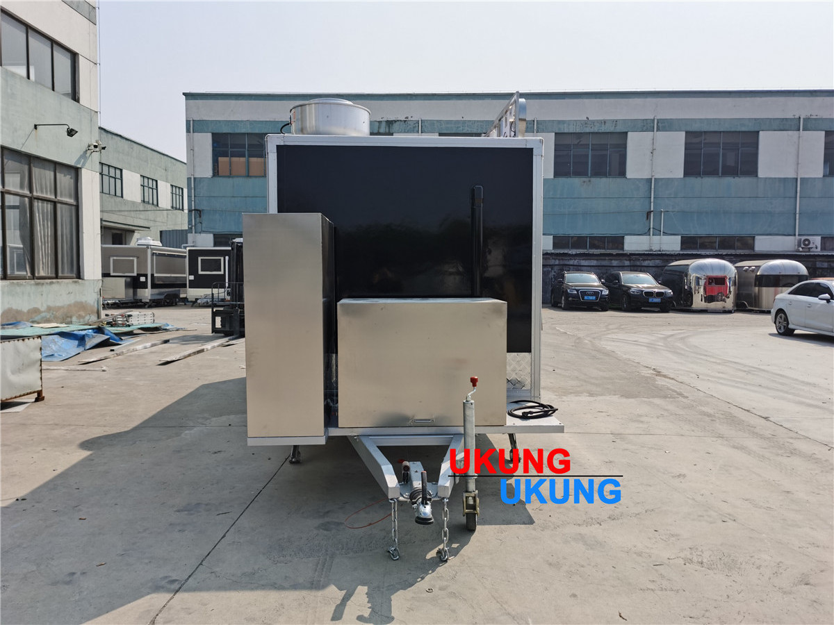 UKUNG hot sale mobile bbq food truck with porch container food truck trailer food truck display