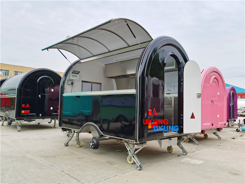 UKUNG EU standard high  quality mobile food cart street food cart outdoor vending food carts