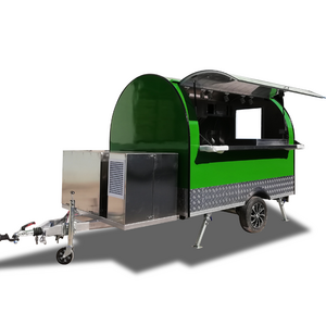 UKUNG high-quality full steel style ice cream cart for sale, customized Snow cone trailer with the beautiful LED system