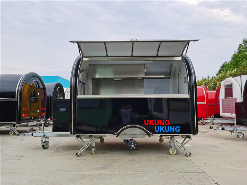 UKUNG EU standard high  quality mobile food cart street food cart outdoor vending food carts