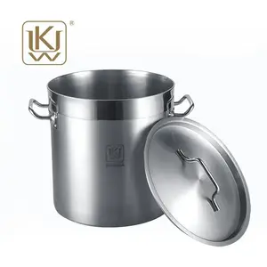 Factory Supply Large Capacity Durable 201 Stainless Steel Stock Pot With Steamer	Stock Pot With Steamer	201 Stainless Stock Pot