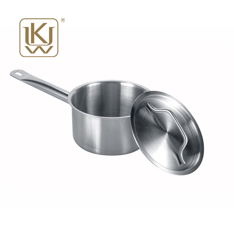 Top Selling Best Quality Food Grade Sauce Pan Stainless Steel Lid Noodles Cooking Pot Milk Pot For Hotel