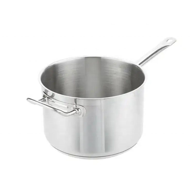 Top Selling Best Quality Food Grade Sauce Pan Stainless Steel Lid Noodles Cooking Pot Milk Pot For Hotel