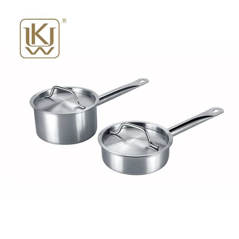 Top Selling Best Quality Food Grade Sauce Pan Stainless Steel Lid Noodles Cooking Pot Milk Pot For Hotel