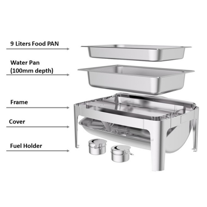 Wholesale Chafers Chafing Dish Buffet Set Stainless Steel Chafing Dish Buffet Set For Catering Dinner Parties