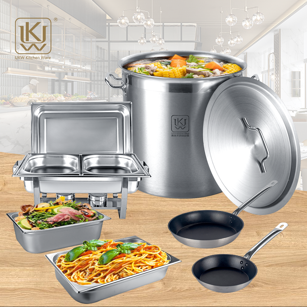 Durable Commercial Big 304 Stainless Steel Cooking Stock Pots Soup Large Stock Pot For Hotel