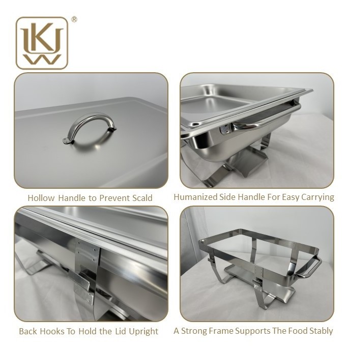 wholesale price stainless steel buffet guangzhou food warmer non used chafing dish for sale