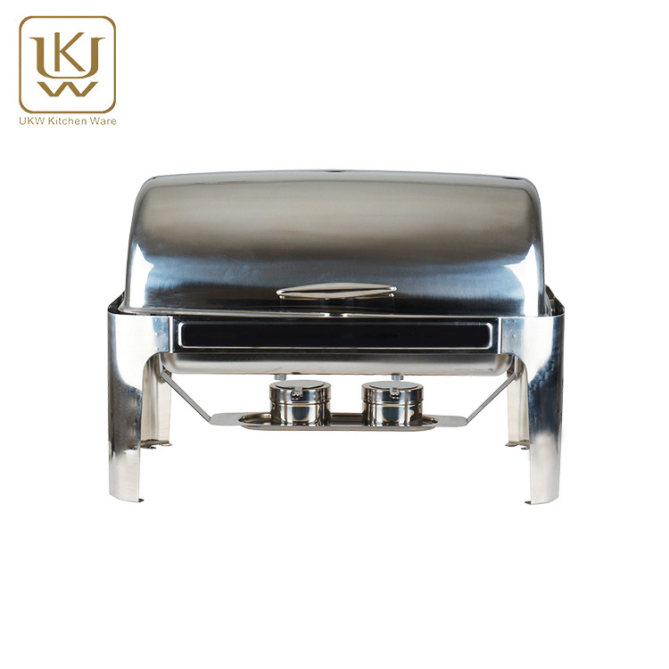 OEM wholesale induction stainless steel buffet chafing dish food warmer with candle