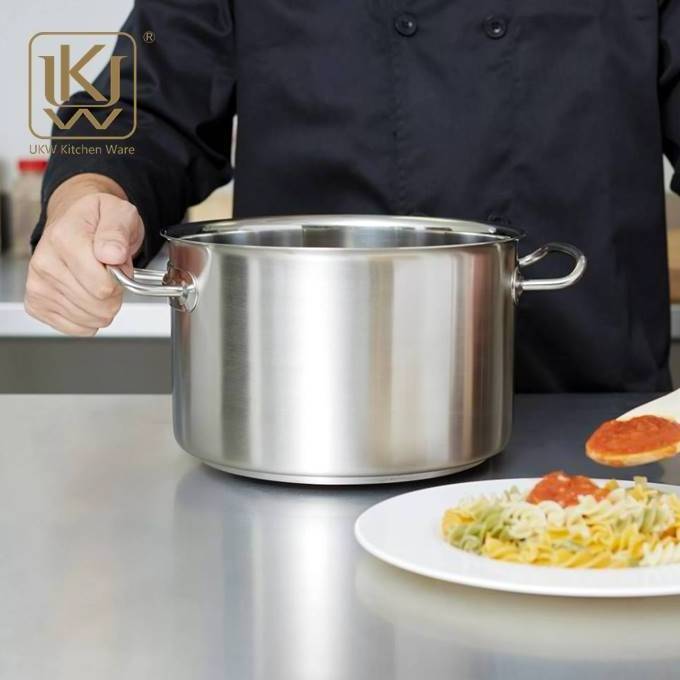 Wholesale Various Sizes Large Sauce Pot Commercial Stainless Steel Soup Stock Pots With Lid