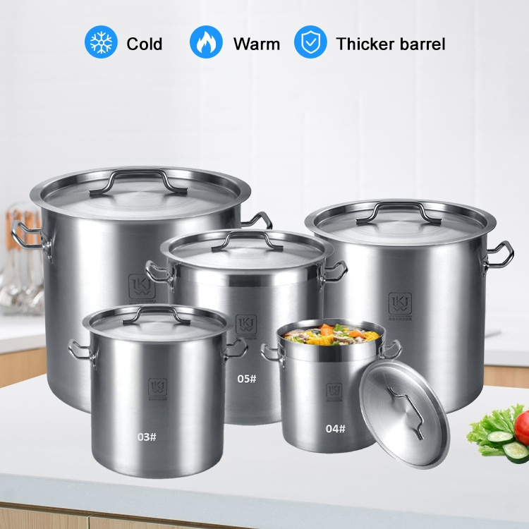 Fast Shipping Durable Stock Pots Wholesale 304 Stainless Steel Stock Pot 25 Gallon Pot For Kitchen