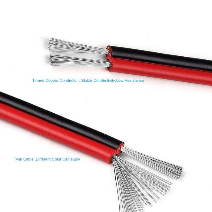 UL2468 AWG28 high temperature wire tinned copper silicone rubber cable Electrical Twin Wire