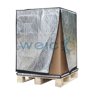 Custom Size Reusable Waterproof Reusable Bubble Foil Thermal Pallet Wrap Cover