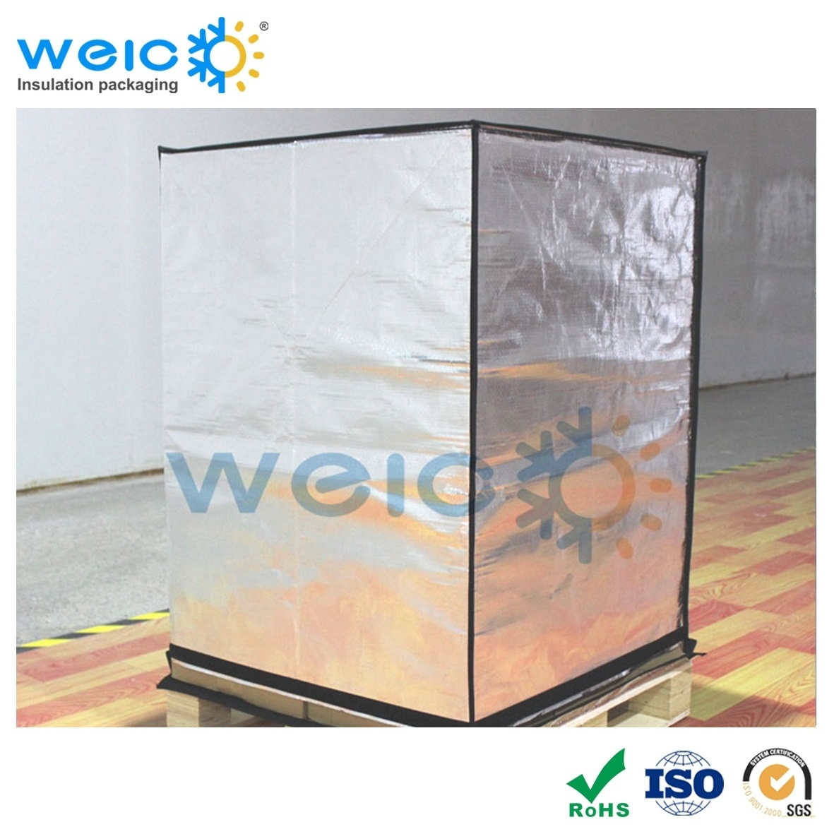 Custom Size Reusable Waterproof Reusable Bubble Foil Thermal Pallet Wrap Cover