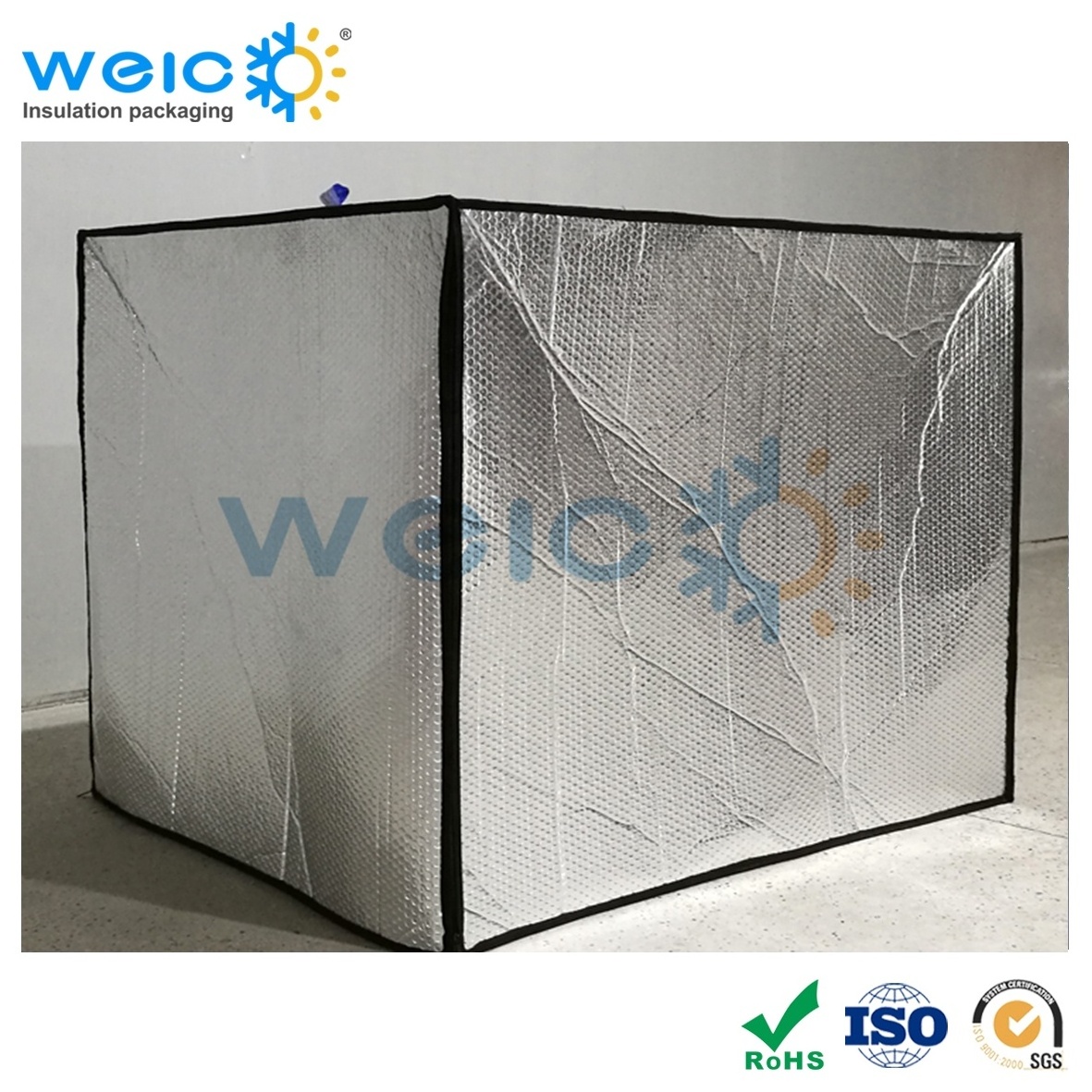 Custom Size Reusable Waterproof Reusable Bubble Foil Thermal Pallet Wrap Cover