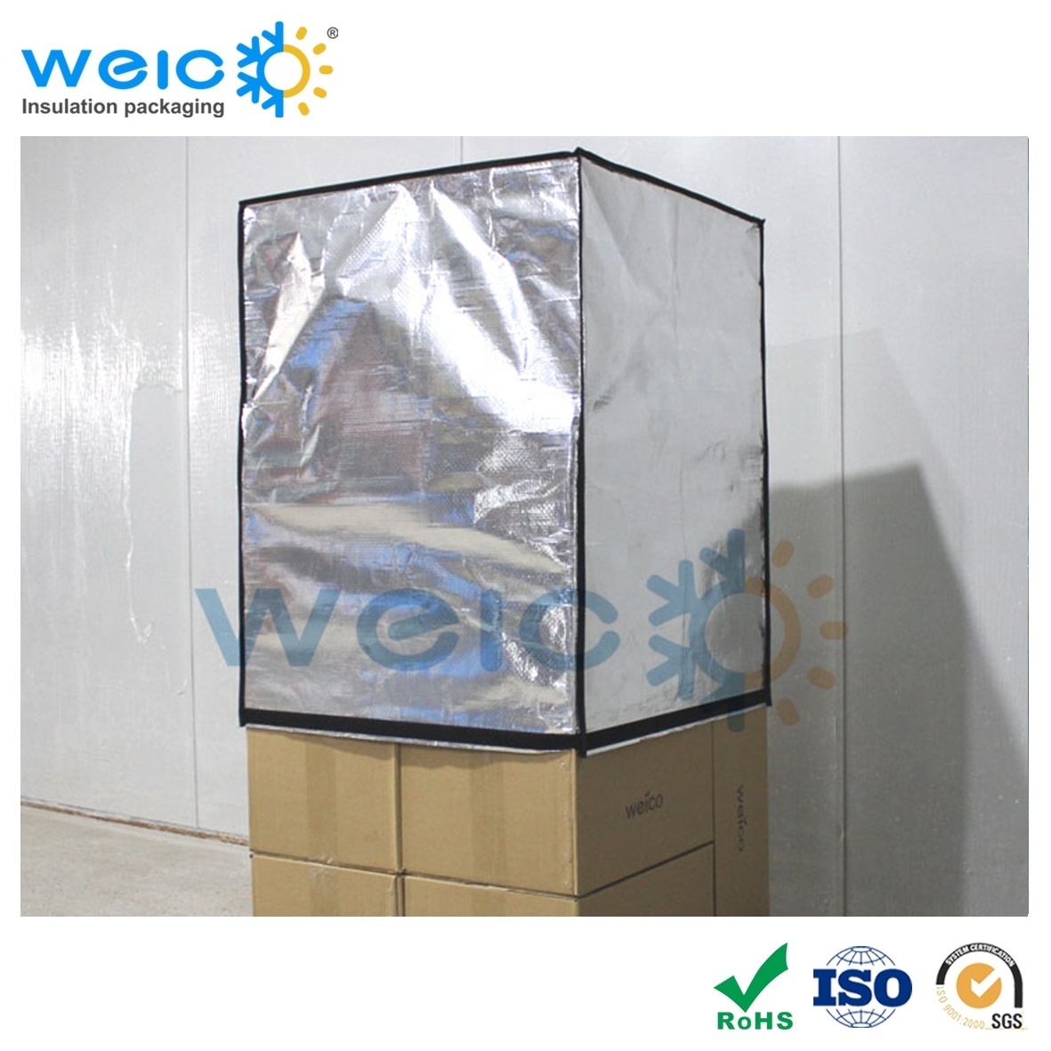 Custom Size Reusable Waterproof Reusable Bubble Foil Thermal Pallet Wrap Cover