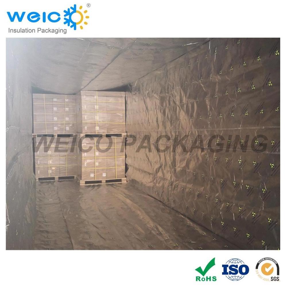 Woven fabric thermal insulation container liner 20ft foil liner bubble insulation shipping