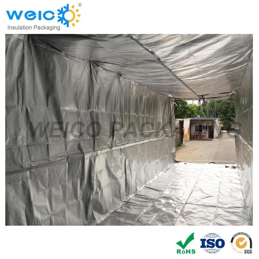 Woven fabric thermal insulation container liner 20ft foil liner bubble insulation shipping