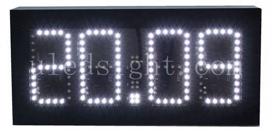 LED Digital Wall Clock Outdoor LED Time and Temperature Display