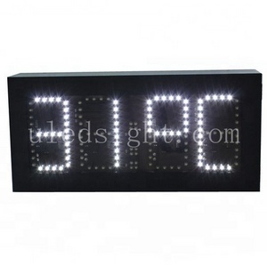 LED Digital Wall Clock Outdoor LED Time and Temperature Display