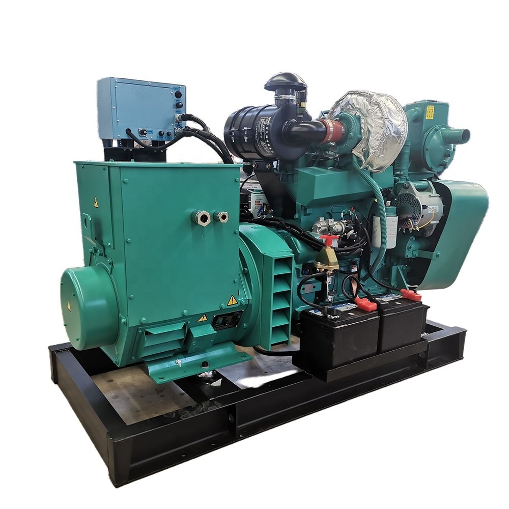 marine use diesel generator 30kva - 500kva powered by cummins engine with sea water pump and heat exchanger for boats yachts