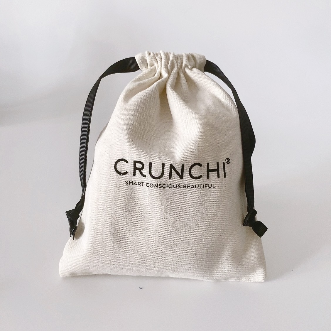 Wholesale Custom Logo Printed Cotton Canvas Drawstring Gift Packaging Candle Pouch Eco Bag