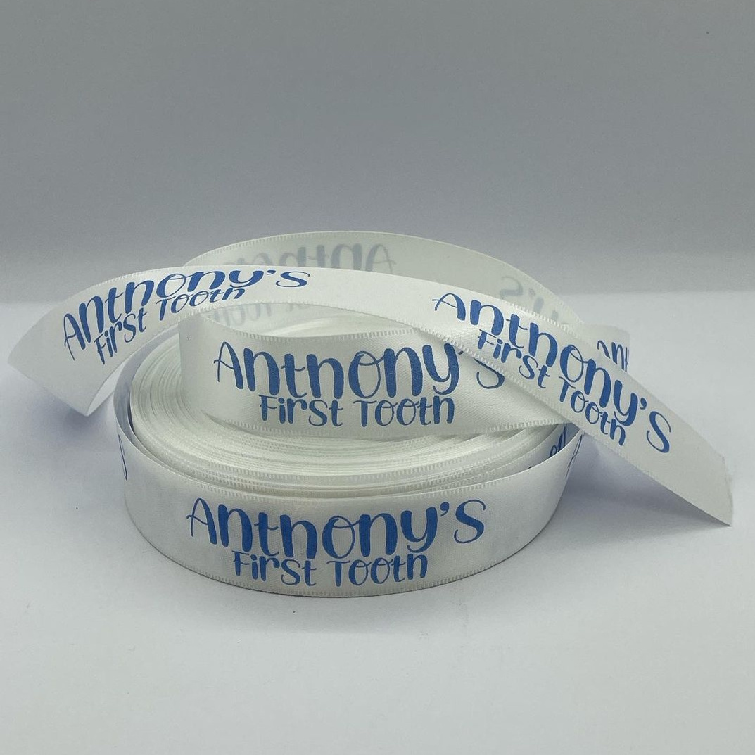 Wholesale Customized Your Logo Printed Jewelry Gift Wrapping Satin Silk Ribbon Roll Ribbon