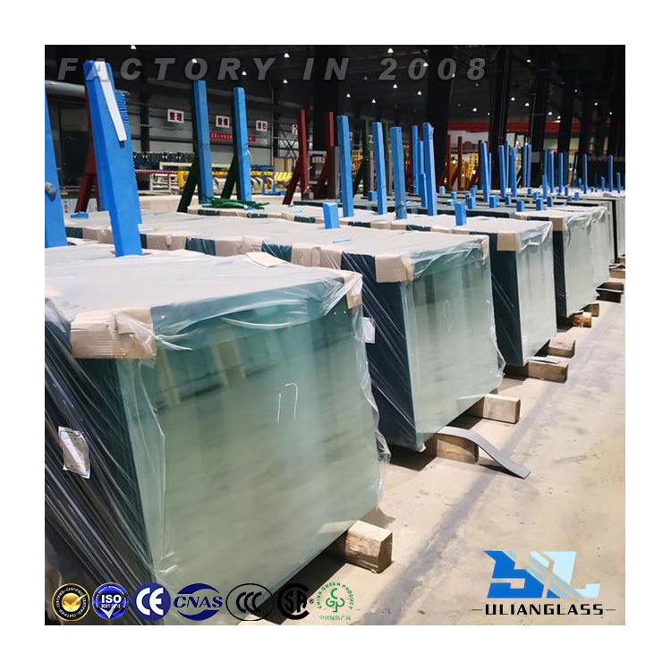 Ulianglass    CE SGCC TUV MARK Color Bronze Grey Blue Green  12.38MM Tinted Reflective Colored Float Laminated Building Glass