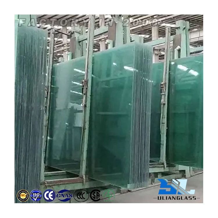 Ulianglass    CE SGCC TUV MARK Color Bronze Grey Blue Green  12.38MM Tinted Reflective Colored Float Laminated Building Glass