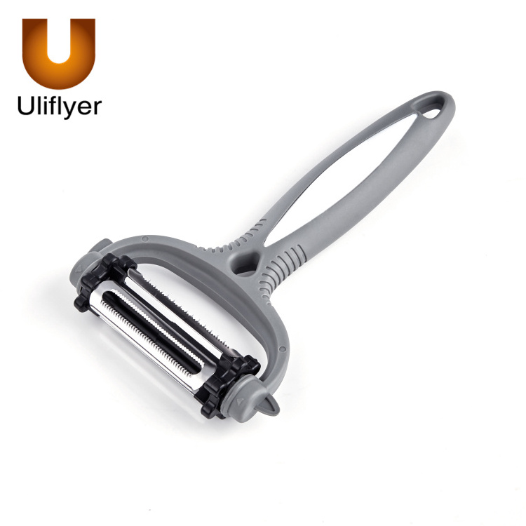 Stainless steel 3 In 1 multifunctional rotary vegetable zester industrial fruit peeler