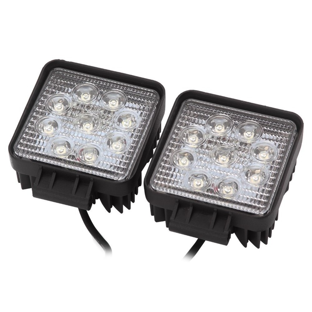 4.5 Inch Square 27W LED Cube Pods Lights For Snowmobile DC 12-24V LED Work Light With High Quality More Than 1775 Lumen