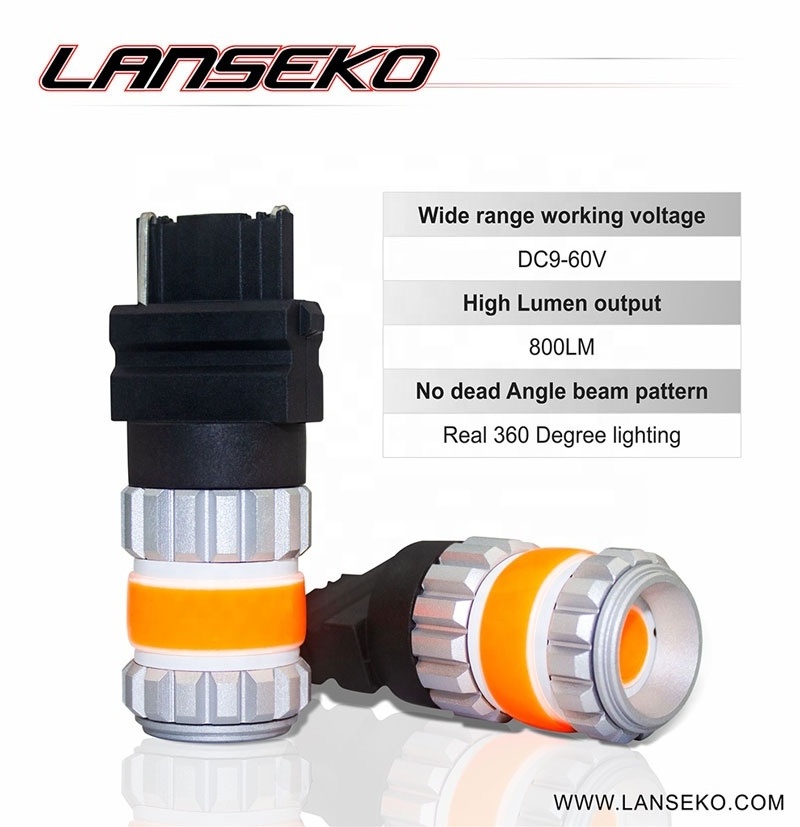 Lanseko new G12 car led bulb unique design 800lm DC9-60v 1156 ba15s bau15s car led turn signal light, back up light bulb