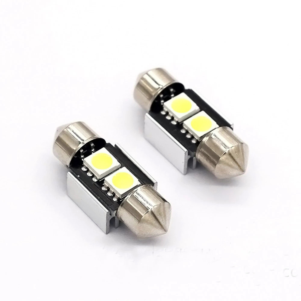 12V LED Interior Lights C5W LED Bulbs 31MM 36mm 39mm 42mm 5050 Canbus Error Free 2SMD Festoon LED Lamp