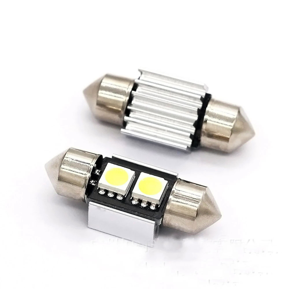 12V LED Interior Lights C5W LED Bulbs 31MM 36mm 39mm 42mm 5050 Canbus Error Free 2SMD Festoon LED Lamp