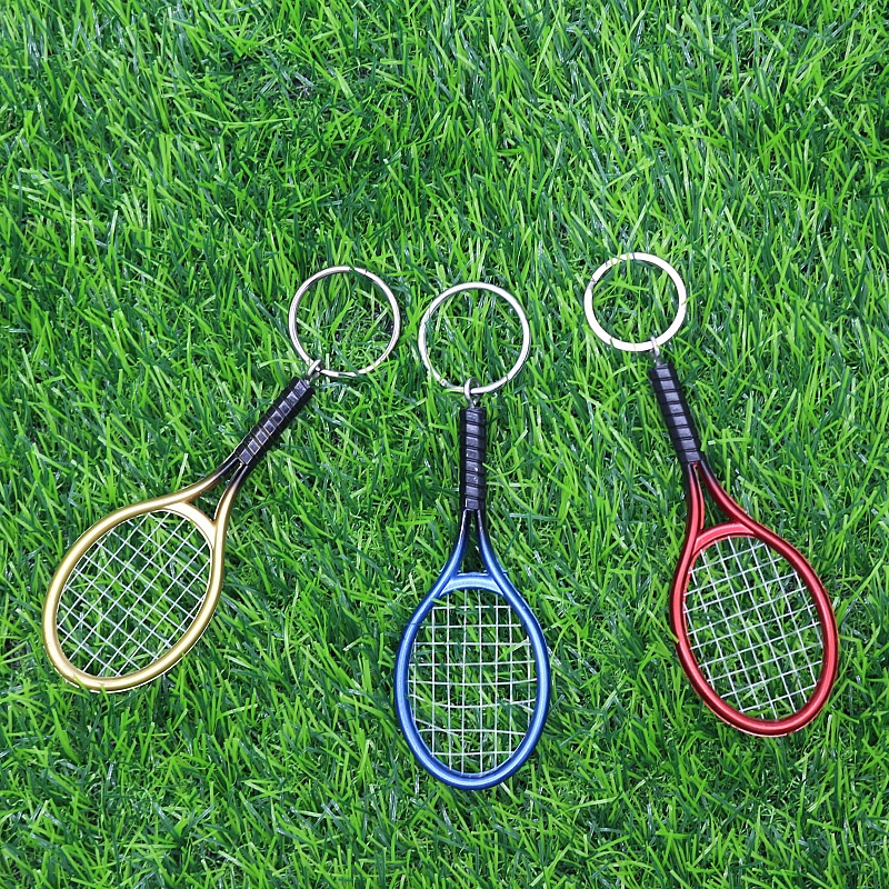 Wsnbwye double badminton rackets  2d/3d Oem Soft Pvc Rubber Silicone Tennis Padel table tennis racket 9 star Keychain